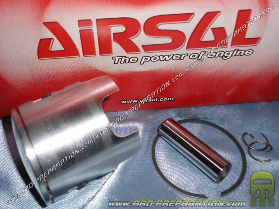 Piston bi segment AIRSAL Ø47mm pour kit 70cc AIRSAL sport mono-segment sur PEUGEOT Air avant 2007 (buxy, tkr, speedfight...)
