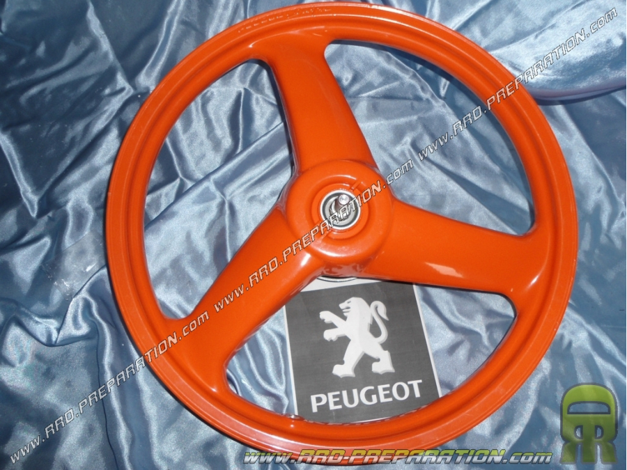 Rim, front wheel + drum, bearings, axle... original PEUGEOT 103 RC X 3 propeller sticks 16"