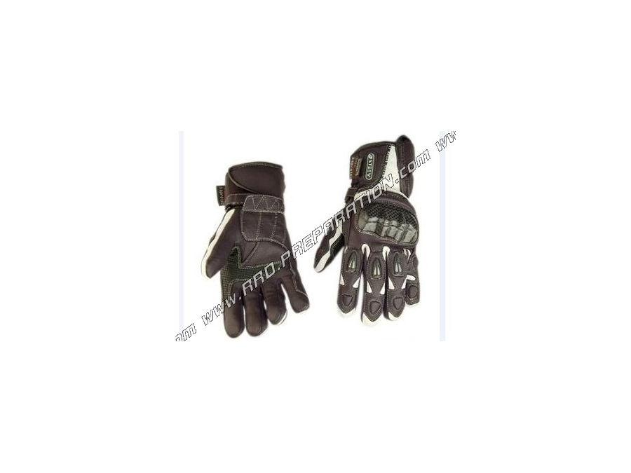Par de guantes de invierno SPORT STEEV DELTA LEATHER de longitud media blanco y negro tallas a elegir Par de guantes de invierno SPORT STEEV DELTA LEATHER de longitud media blanco y negro tallas a elegir