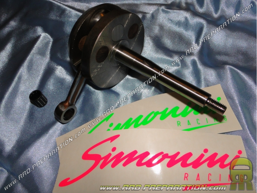 Crankshaft reinforced SIMONINI Racing long race 44mm for axis Ø10/12 piston with the choices on PIAGGIO CIAO