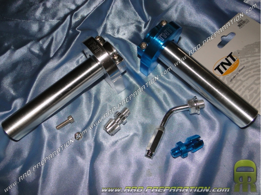 ENSEMBLE DE POIGNÉES D'ACCÉLÉRATEUR EN ALUMINIUM - ROUGE - POUR VÉLO OU MOTO ?