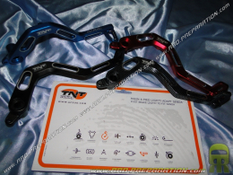 Pedal freno trasero aluminio TNT TUNING DERBI SENDA, Super-motard, enduro, drd, xtrem, xrace... Azul, rojo, negro, carbono