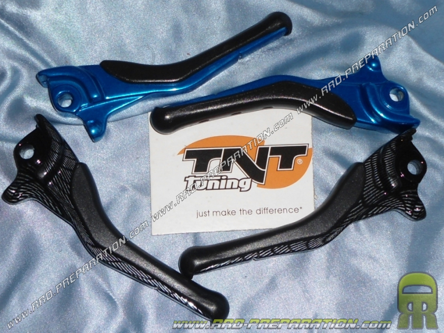 Leviers de frein TNT TUNING en aluminium pour scooter MBK NITRO / YAMAHA AEROX couleurs aux choix