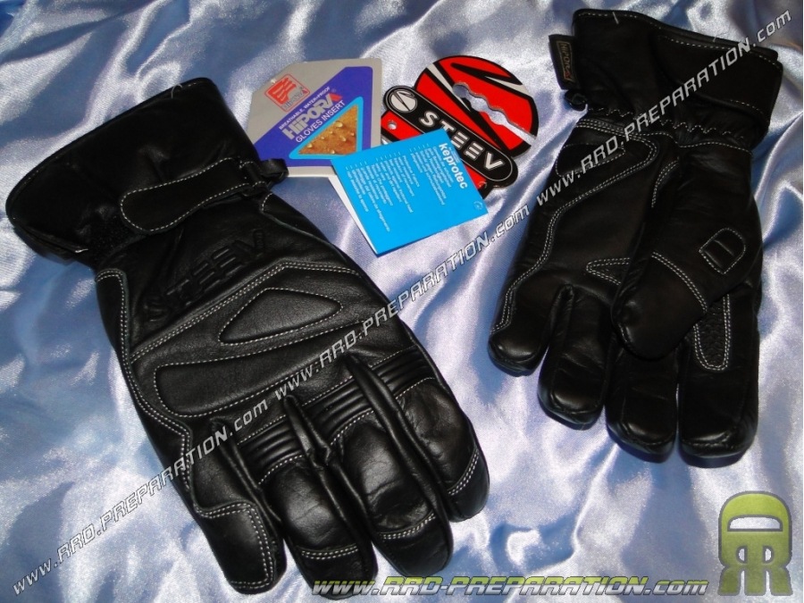 Par de guantes de invierno SPORT STEEV SEATTLE Cuero largos tallas a elegir