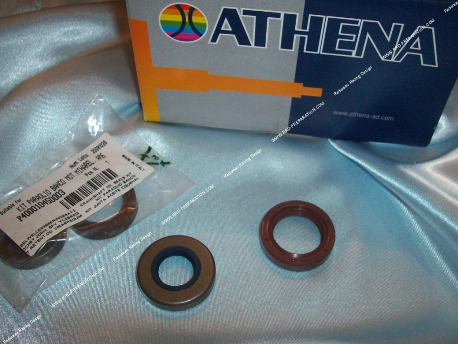 Par de 2 retenes de aceite (spi seal) ATHENA Racing cigüeñal viton competición para motor mécaboite minarelli am6