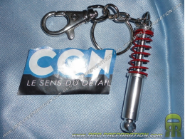 Porte clef amortisseur chromé / rouge CGN