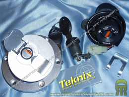 Contacteur / serrure coffre / bouchon réservoir avec 2 clé TEKNIX pour mécaboite MBK X-POWER et YAMAHA TZR après 2003