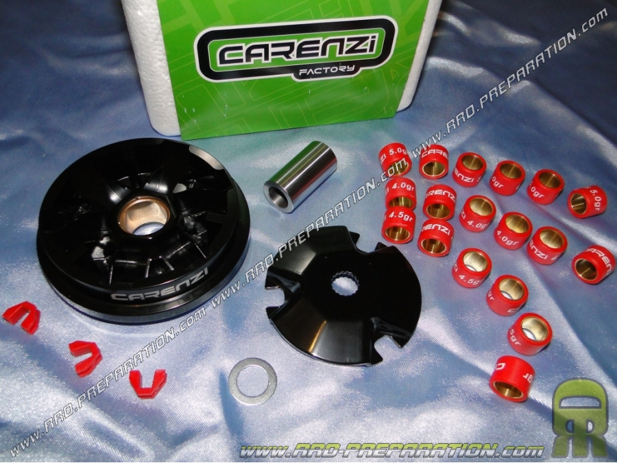 Variador CARENZI (vario + rodillos) para scooter minarelli (booster, ovetto, nitro,...)