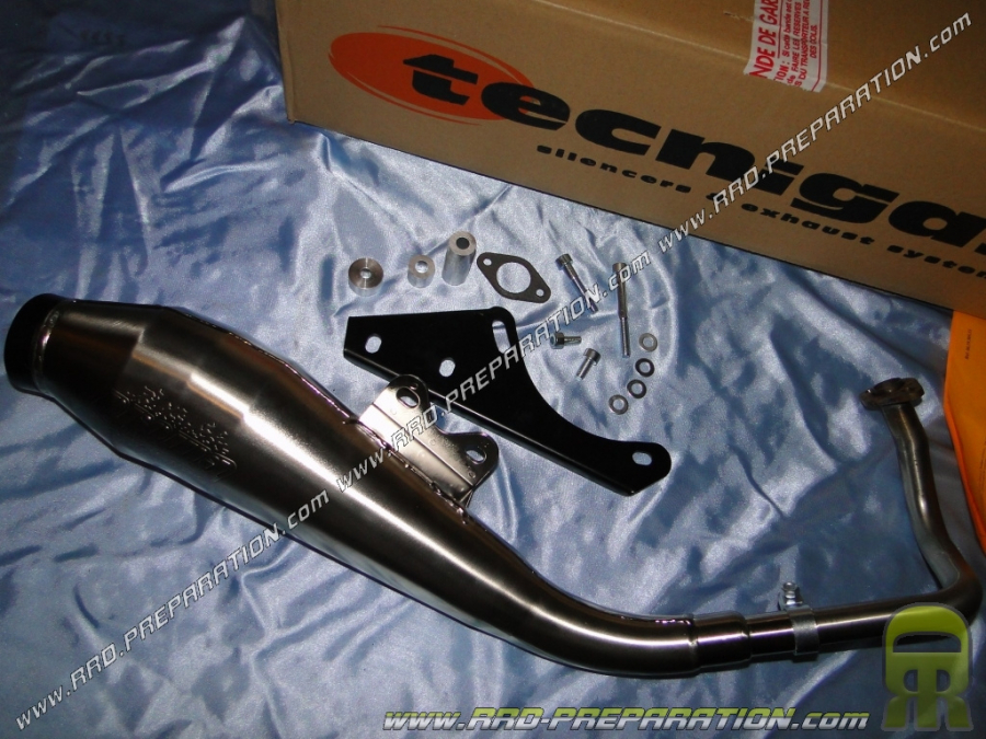 Pot d'échappement LEOVINCE pour scooter 4 temps 50cc GY6, KYMCO AGILITY, FILLY, PEUGEOT V CLIC... 