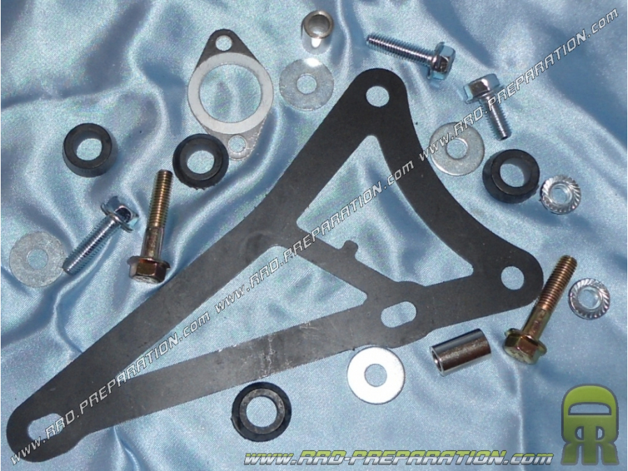 Complete fixing kit for YASUNI exhaust on MINARELLI Horizontal (nitro, ovetto,...)