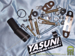 Kit de fixation complet pour pot d'échappement YASUNI R1 sur minarelli am6 APRILIA RS, PEUGEOT XR6, RIEJU RS2, YAMAHA TZR...