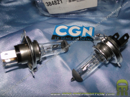 Set of 2 headlight bulbs CGN (light) front, halogen lamp H4 12V 60/55W P43T