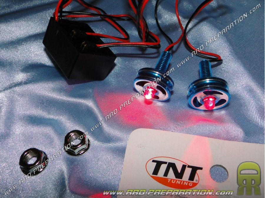 Set of 2 neon LEDs TNT TUNING RIM VIS flashing green and red