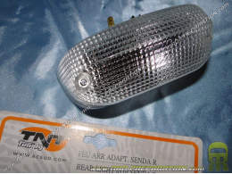 Luz trasera para mécaboite DERBI Senda R X-TREM, X-RACE, SM ... después de 2003 transparente TNT TUNING aprobado