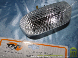 Rear light for mécaboite DERBI Senda R X-TREM, X-RACE, SM ... after 2003 transparent TNT TUNING approved