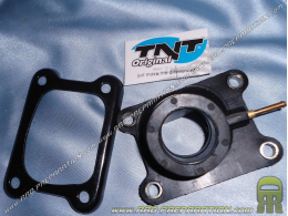 Pipe d'admission TNT pour carburateur de 19 à 21mm sur mécaboite moteur DERBI euro 1/2/3