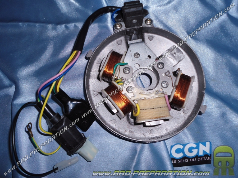 Original type stator with plate for electronic PEUGEOT 103 ignition