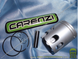 Piston CARENZI bi-segment Ø40mm axe 10mm pour kit 50cc fonte sur minarelli vertical et horizontal air (booster, bws, ovetto...)