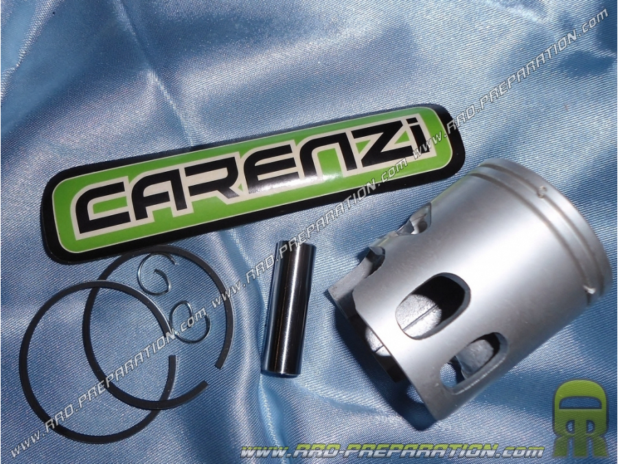 CARENZI piston bi-segment Ø40mm axis 10mm for cast iron 50cc kit on minarelli vertical and horizontal air (booster, bws, ovetto 