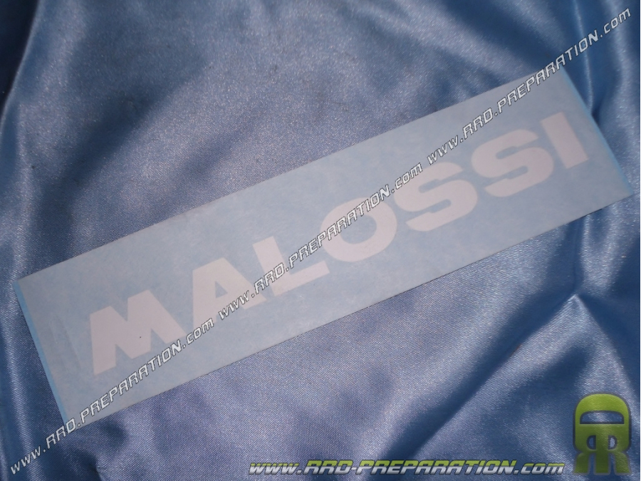 White sticker MALOSSI 16,6cm