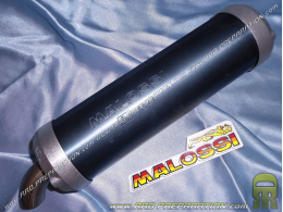 Silencioso cartucho MALOSSI MHR carcasa Ø70mm fundición aluminio / mecanizado / anodizado azul fijación Ø 21mm