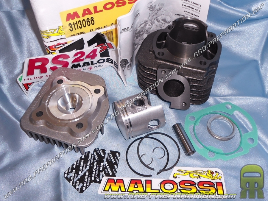 Kit 70cc Ø47,6mm (axe de 12mm) MALOSSI bi-segment fonte pour KEEWAY, CPI,...