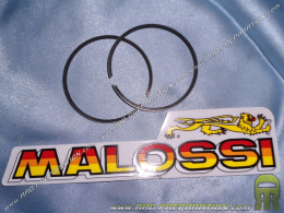 Segment MALOSSI Ø44. X 1,5mm rodé luxe pour kit POLINI fonte 65cc moto MBK ZX, YAMAHA RD, TY, DT, MX... 50cc