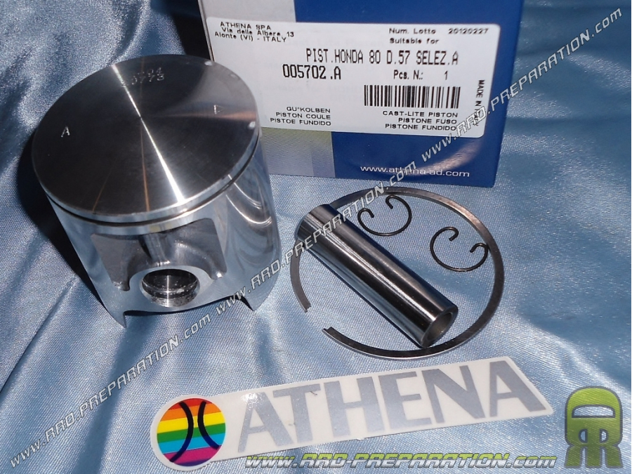 Pistón monosegmento ATHENA Ø57 para kit ATHENA RACING en refrigeración por aire HONDA MB 80, MT 80 y MTX 80