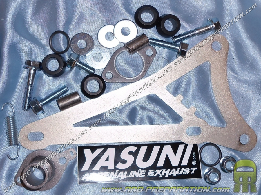 Complete fixing kit for YASUNI R MINARELLI Horizontal exhaust (nitro, ovetto,...)