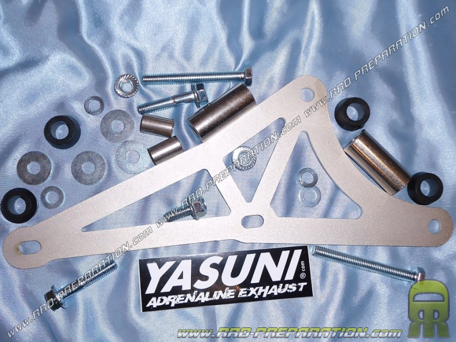 Complete mounting kit for YASUNI exhaust on PIAGGIO / GILERA (Typhoon, nrg...)