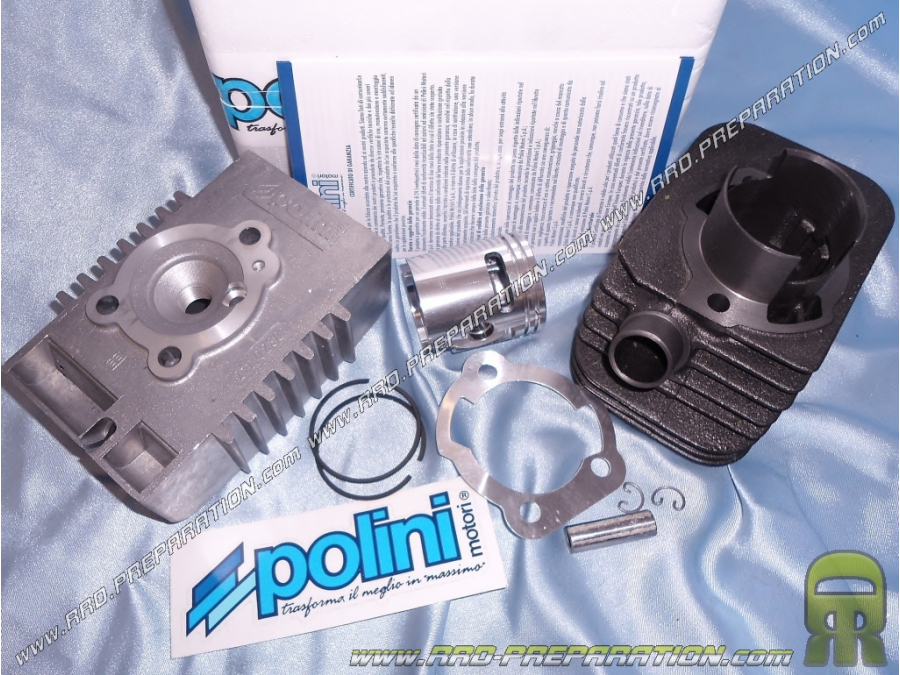 Kit 65cc Ø43mm with cylinder head (axis Ø10/12mm) POLINI Motori cast iron PIAGGIO Ciao, bravo, boss, grillo, si, superbravo...