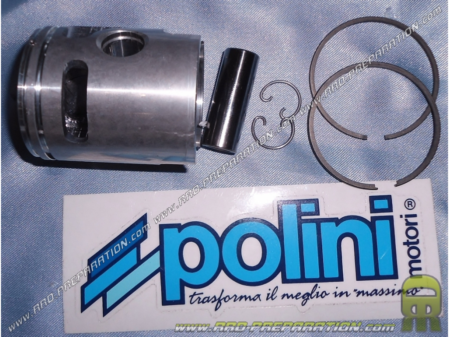 Pistón bi-segmento Ø41mm y lado de rectificado eje 12mm para kit 60cc POLINI Fonte en PIAGGIO ciao