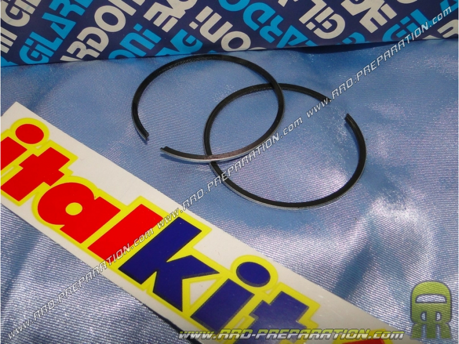 Segmentos Ø48mm ITALKIT GILARDONI para kit 80cc en refrigeracion liquida HONDA MBX, MTX y NSR