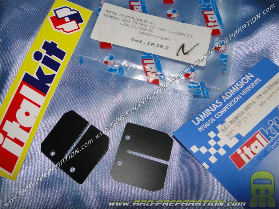 ITALKIT competition valve slats for motorcycle BETA 50 MXR, KR, HONDA MBX, NSR, NS1, MTX, CRM 75cc and NSR 50cc