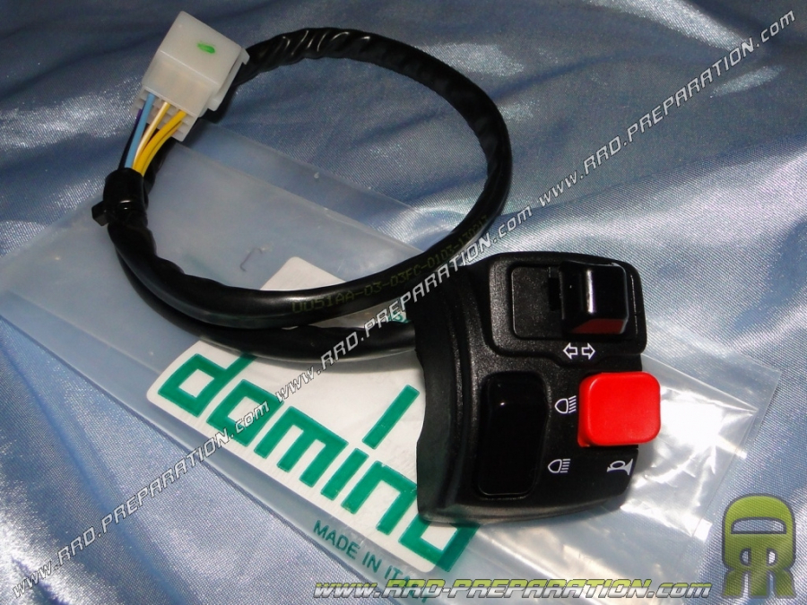 Commutateur / commodo DOMINO gauche pour DERBI SENDA, DRD, XTREM, RACER...