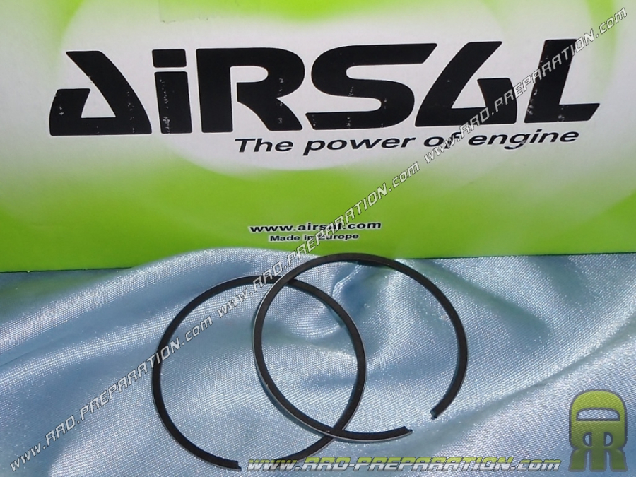 Set of 2 Ø47mm segments for 70cc AIRSAL luxury cast iron kit on DERBI euro 3