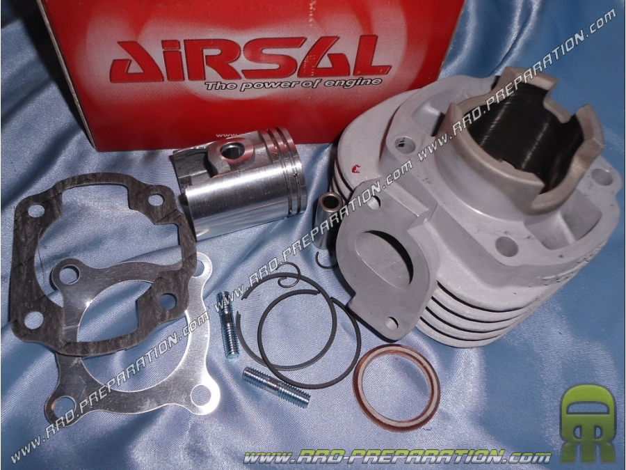 Kit sans culasse 50cc Ø40mm  AIRSAL aluminium (axe de 10mm) minarelli horizontal air (ovetto, neos, ...)