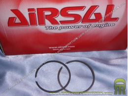 Jeu de 2 segments AIRSAL Ø40mmX1mm pour kit 50cc AIRSAL aluminium PEUGEOT air avant 2007 (buxy, tkr, speedfight...)