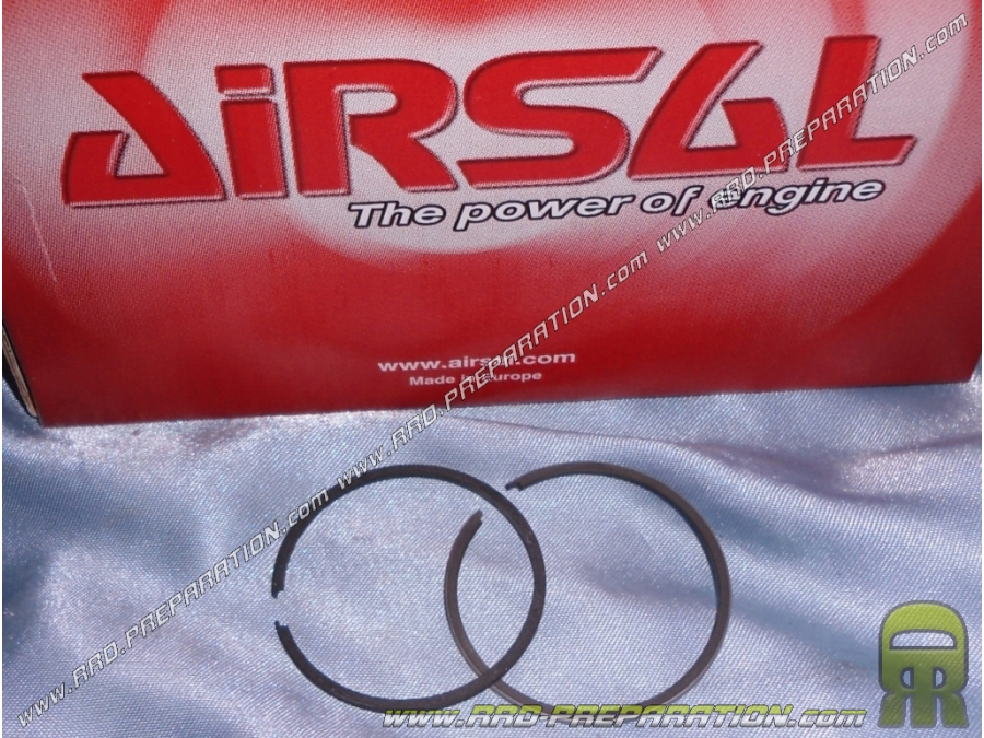 Jeu de 2 segments AIRSAL Ø40mmX1mm pour kit 50cc AIRSAL aluminium PEUGEOT air avant 2007 (buxy, tkr, speedfight...)