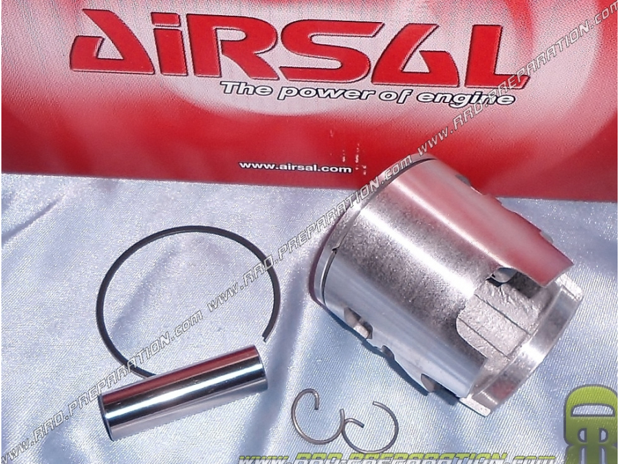 AIRSAL sport mono segment piston Ø47,6mm axis 12mm for AIRSAL sport mono segment kit on PIAGGIO liquid (nrg, runner,...)
