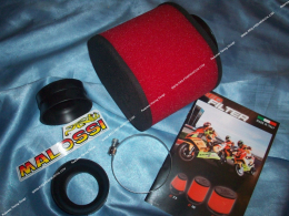 Air filter, foam horn MALOSSI MHR E15 very large ovalized volume (carburetor fixing Ø Ø42/50 and 58mm)