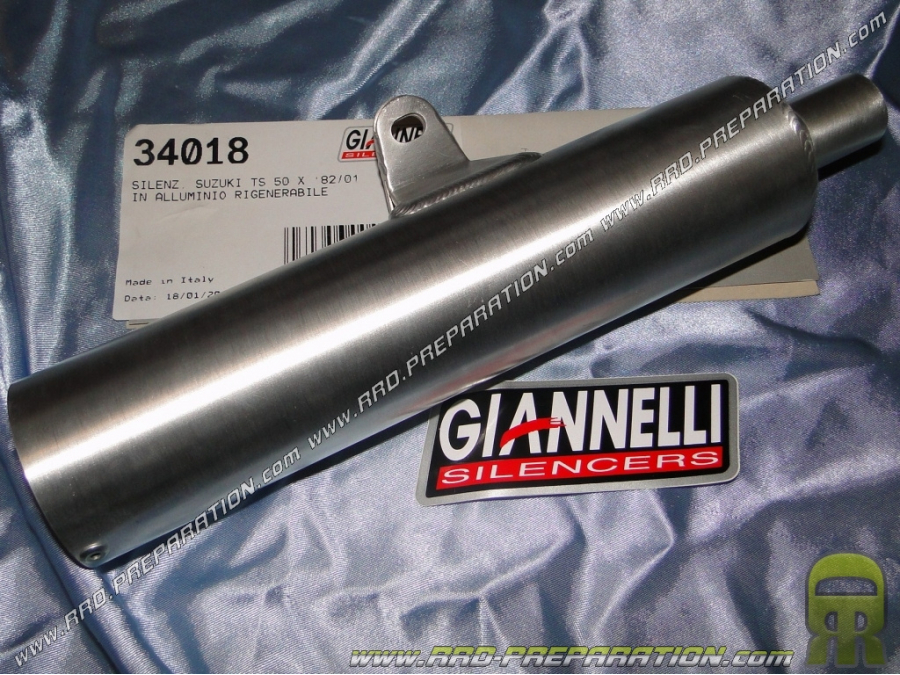 Silencer, cartridge GIANNELLI out of aluminium for SUZUKI TS, TSX, 50cc…
