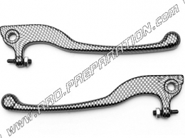 Juego de 2 manetas de freno TNT Tuning color carbón para scooter APRILIA SR