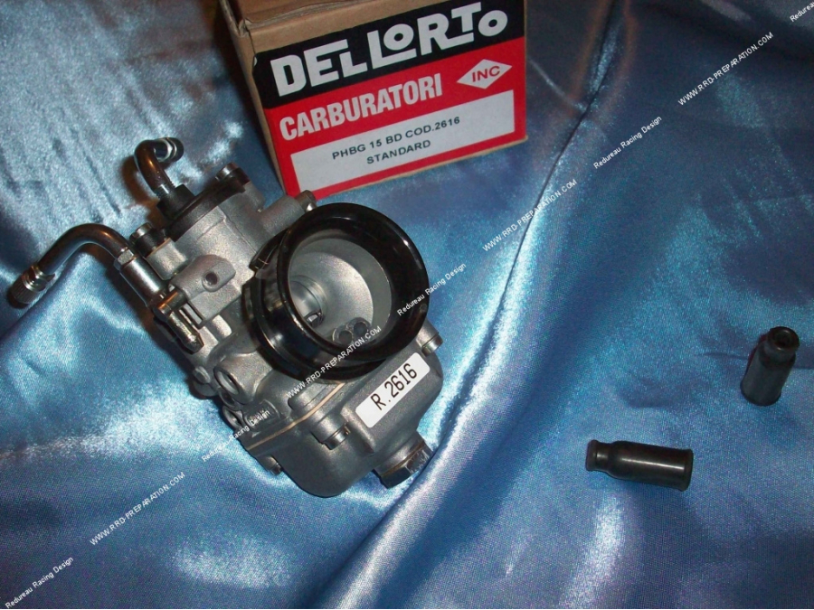 Carburador de carrera flexible DELLORTO PHBG 15 BD, cable de estrangulador, sin lubricación separada