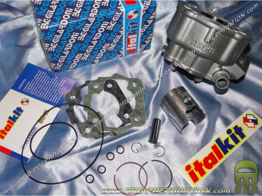 Kit 50cc cylinder/piston without cylinder head Ø39.86mm ITALKIT Sport divides into two aluminium DERBI euro 1 & 2