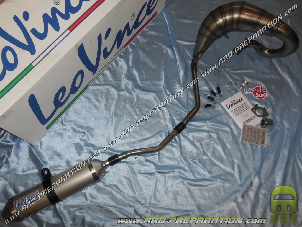 Exhaust LEOVINCE X-FIGHT passage high right for DERBI DRD PRO