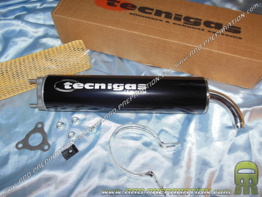 Silencioso, cartucho para escape TECNIGAS NEXT-R Aluminio negro