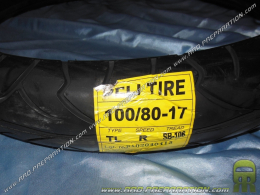 DELI TIRE neumático 100/80 X 17" SB106 TL 52R para moto, mécaboite, ciclomotor...