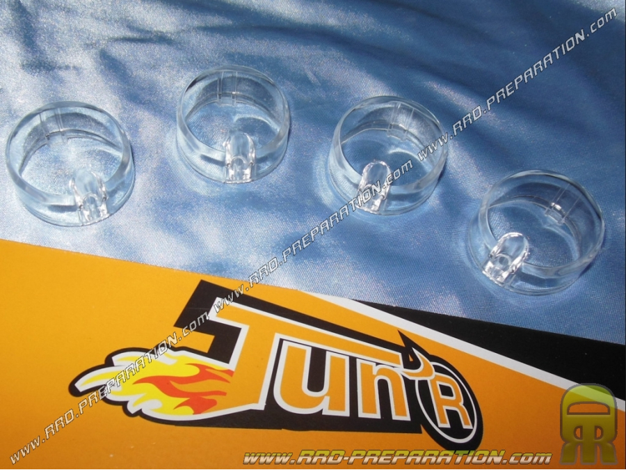 Twinkling cabochons TUN' R Smooth before and back transparency for DERBI SENDA