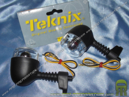 Intermitentes traseros TEKNIX negro/transparente para DERBI SENDA, NITRO y AEROX